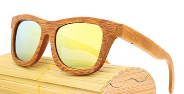 🌿 Bamboo Polarized Sunglasses – Eco Style with UV400 😎