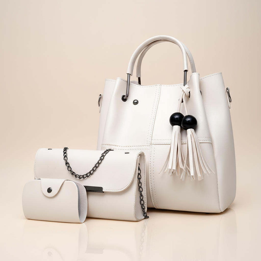💼👛🎀 3-in-1 Tassel Bag Set