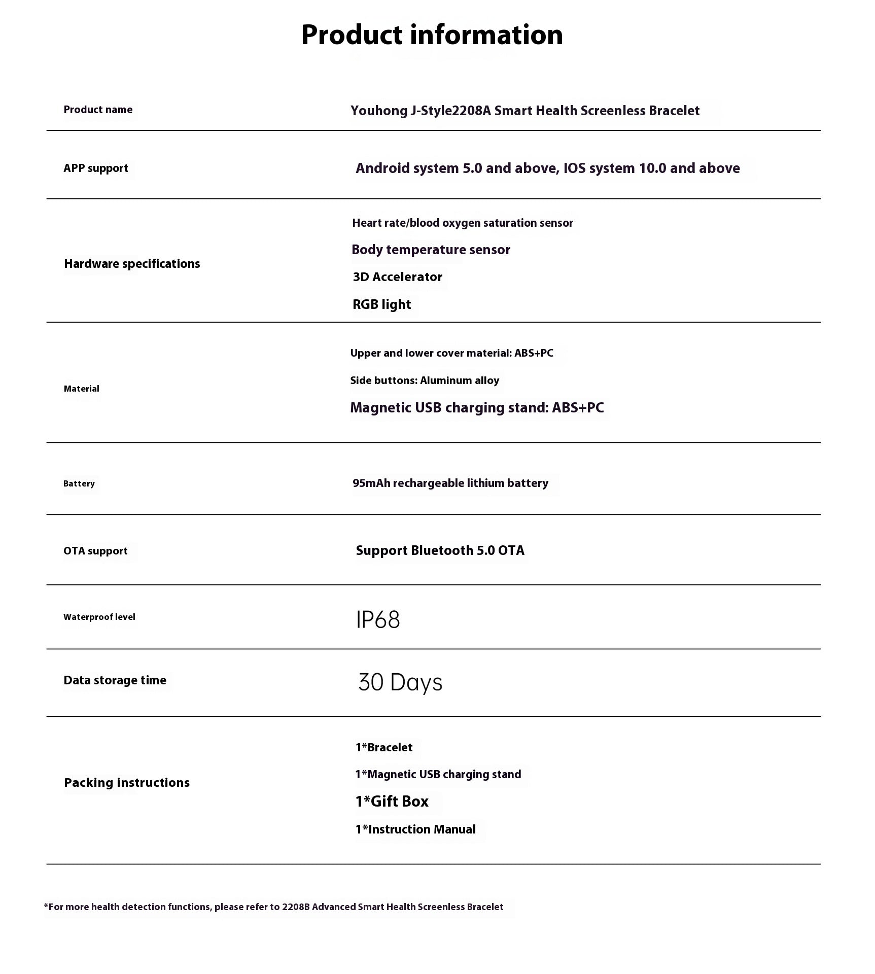 Smart Sports Bracelet | Heart Rate Monitor