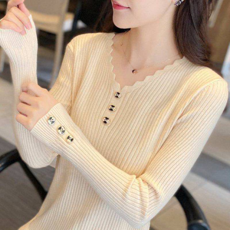 Button Front Knit Sweater