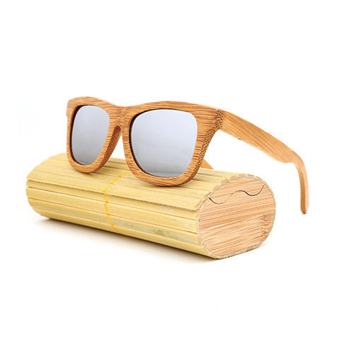 🌿 Bamboo Polarized Sunglasses – Eco Style with UV400 😎