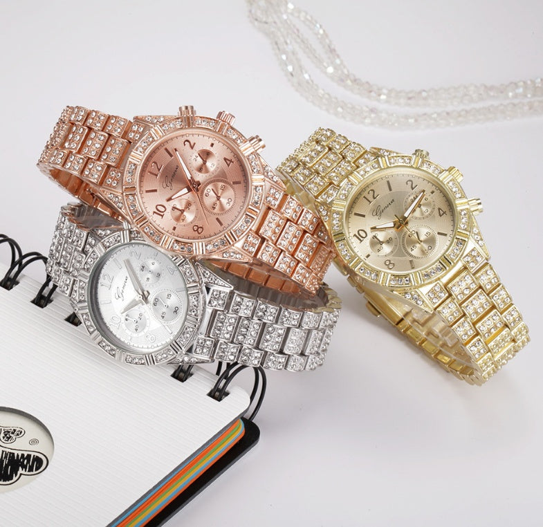 💎 Women’s Crystal Quartz Watch ⏱️
