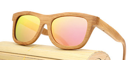 🌿 Bamboo Polarized Sunglasses – Eco Style with UV400 😎