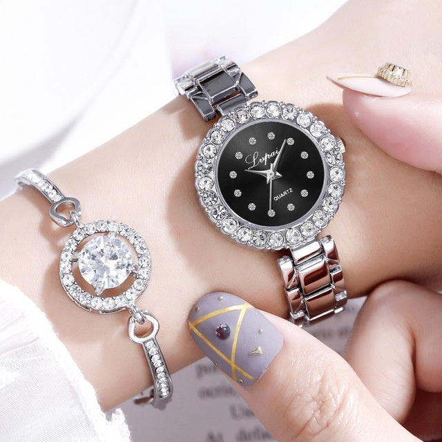 💎✨ Women’s Luxury Bracelet Watch ⌚🌸