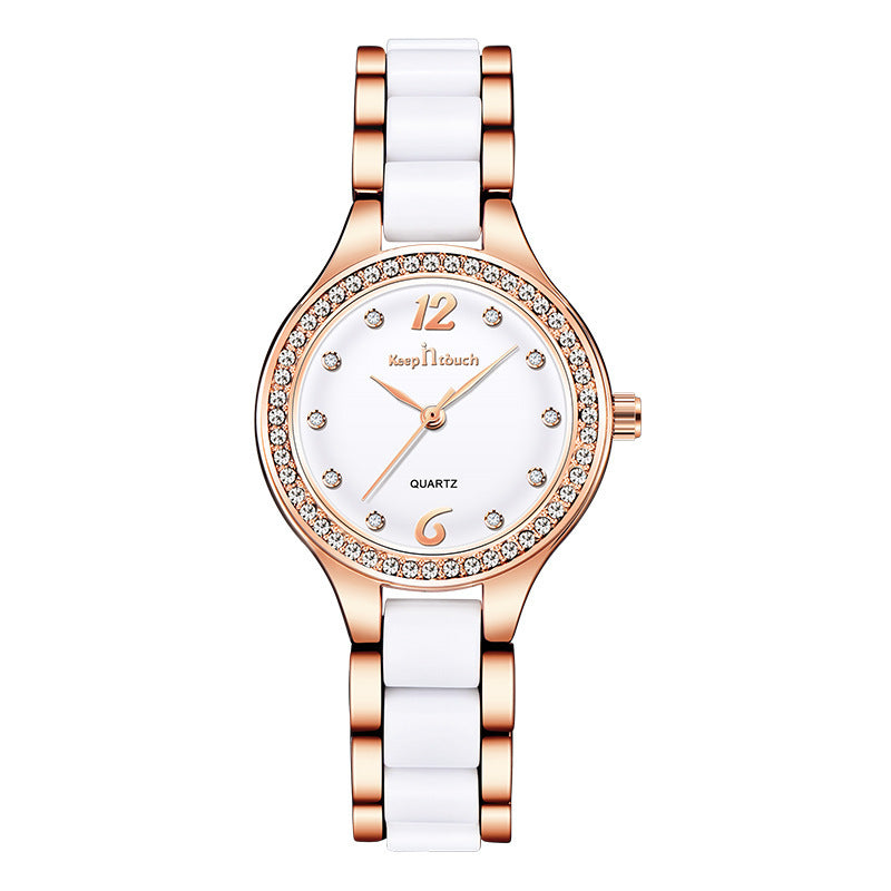 ⭐ Luxury Diamond Quartz Watch