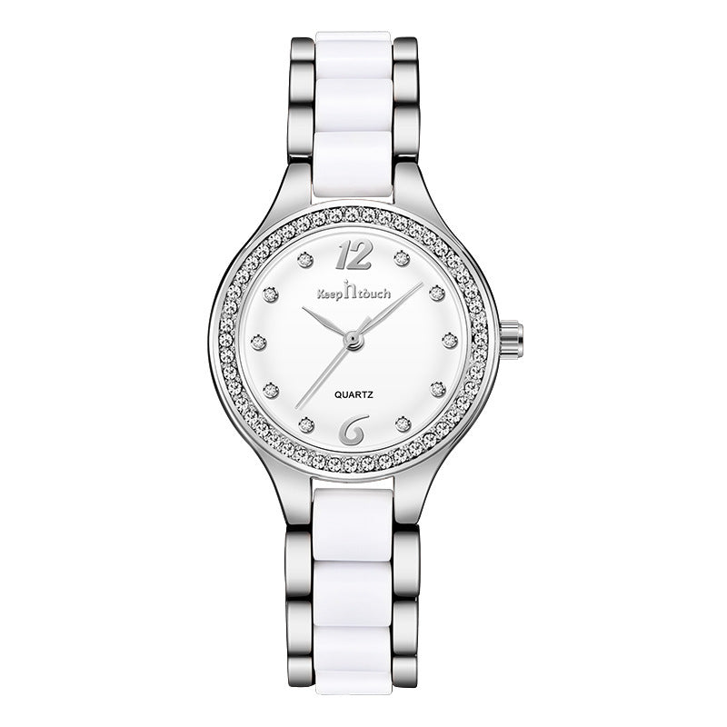 ⭐ Luxury Diamond Quartz Watch