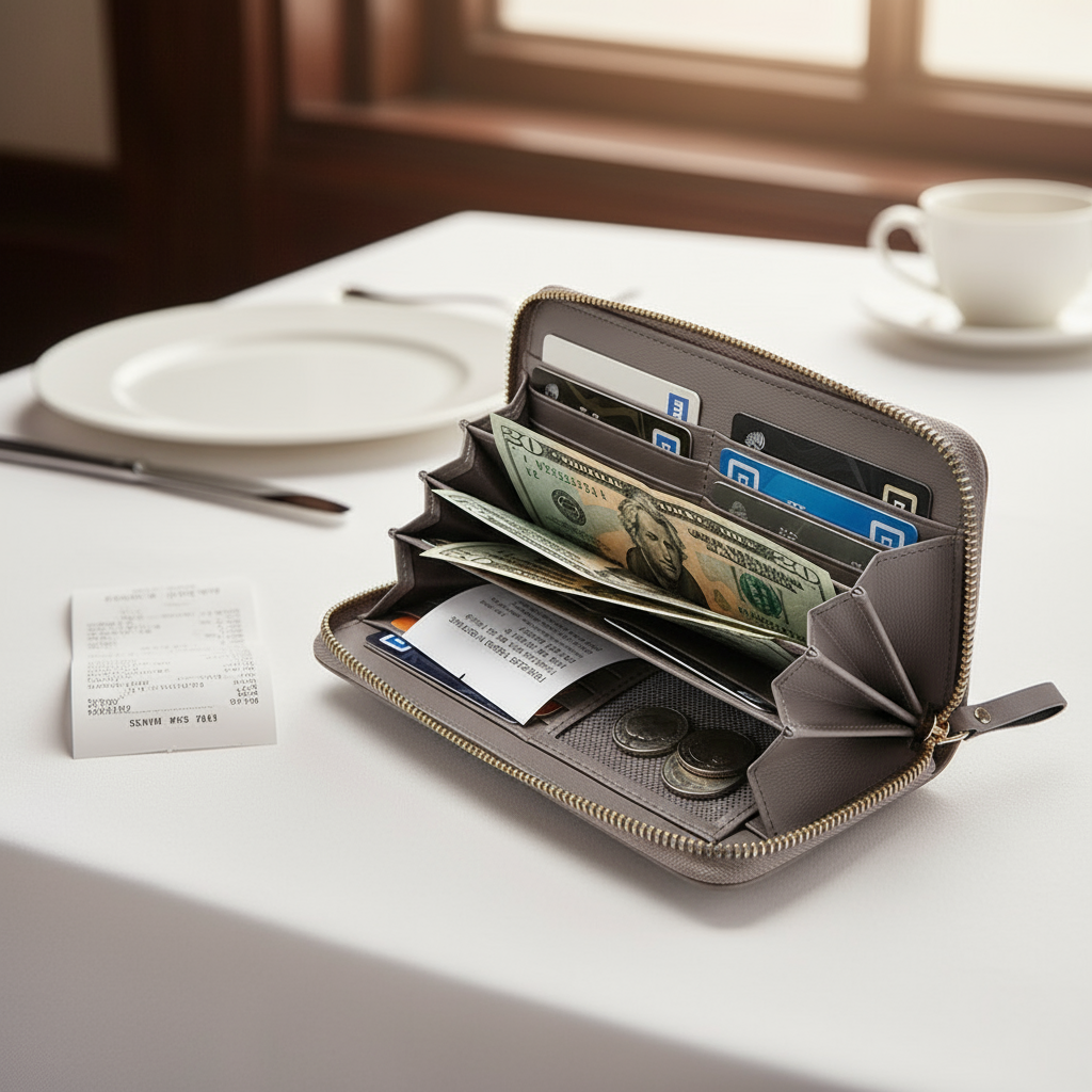 💎 Velora Luxe Zipper Phone Wallet💖