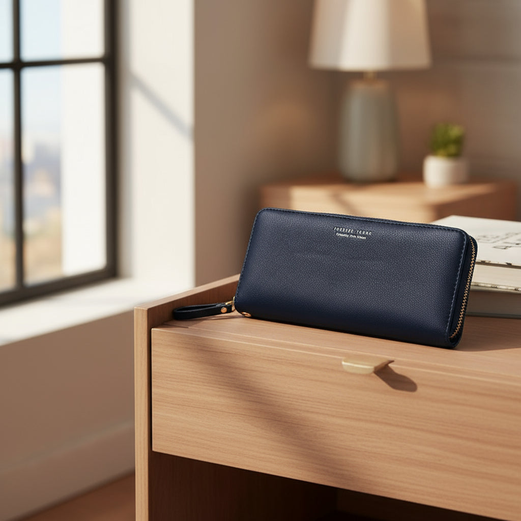 💎 Velora Luxe Zipper Phone Wallet💖