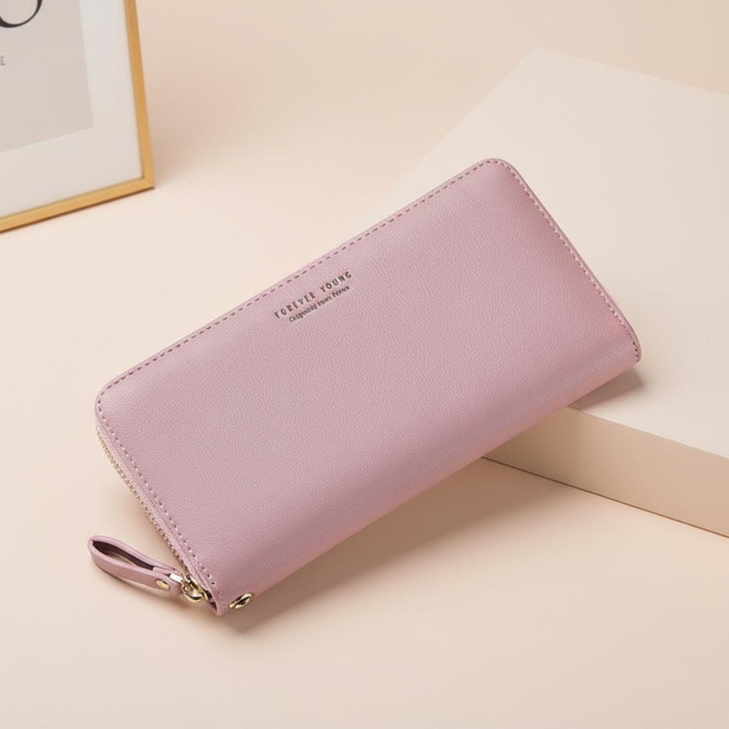 💎 Velora Luxe Zipper Phone Wallet💖