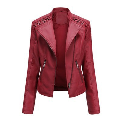 🔥 “RebelCharm PU Leather Power Jacket”