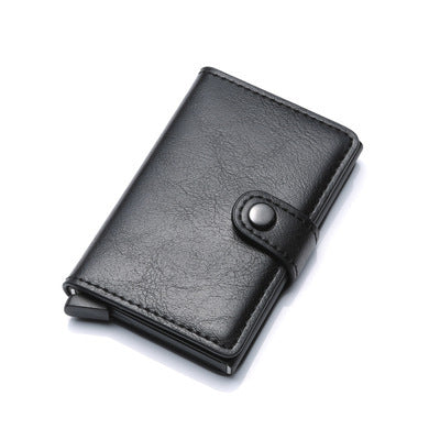 RFID Blocking Slim Card Holder | PU Leather Pop-Up Wallet for   Women