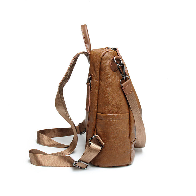 🎒✨ VogueLuxe Urban PU Leather Backpack ✨