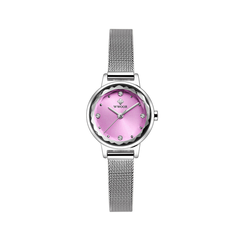 Glamora™ Elegant Women’s Quartz Watch – Luxury Mesh Strap Design”