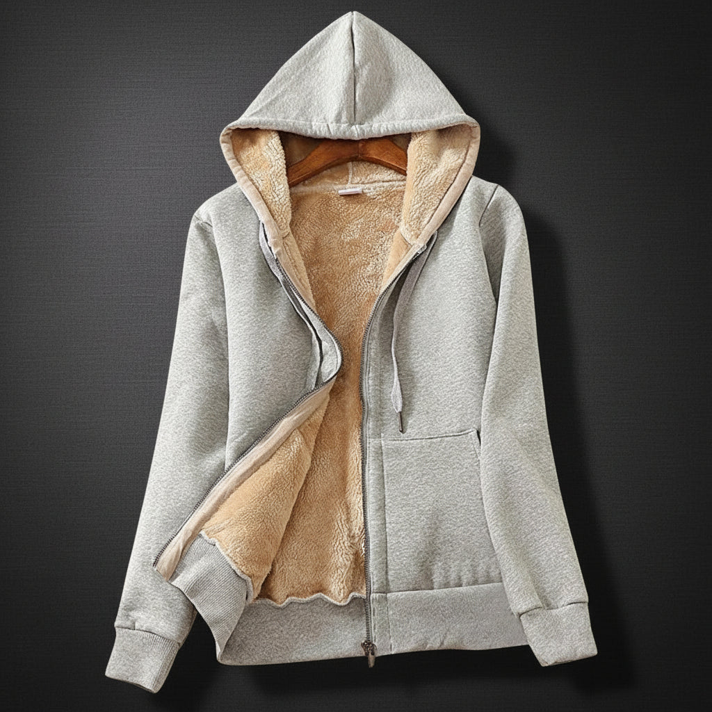 GLAMORA Warm & Stylish Plush Hooded Sweater Coat ✨🧥🔥