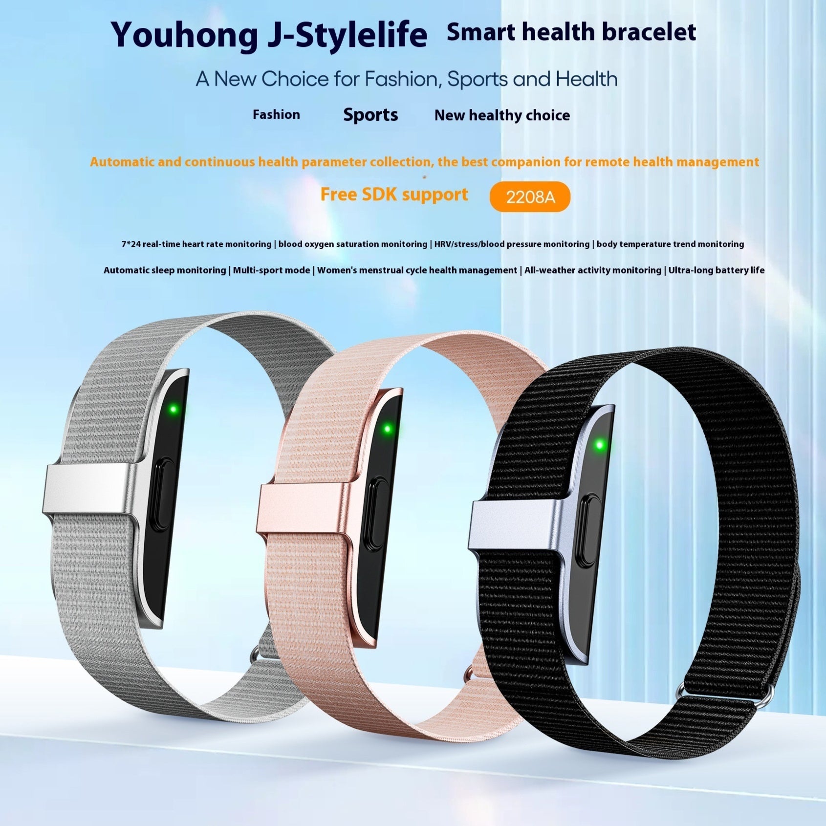⌚💓 Smart Sports Bracelet | Heart Rate Monitor