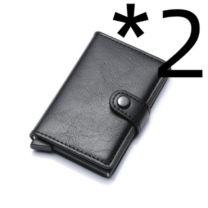 RFID Blocking Slim Card Holder | PU Leather Pop-Up Wallet for   Women