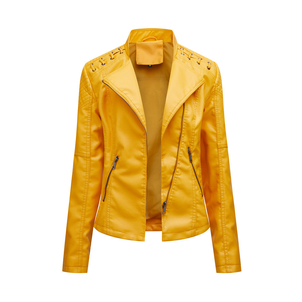 🔥 “RebelCharm PU Leather Power Jacket”