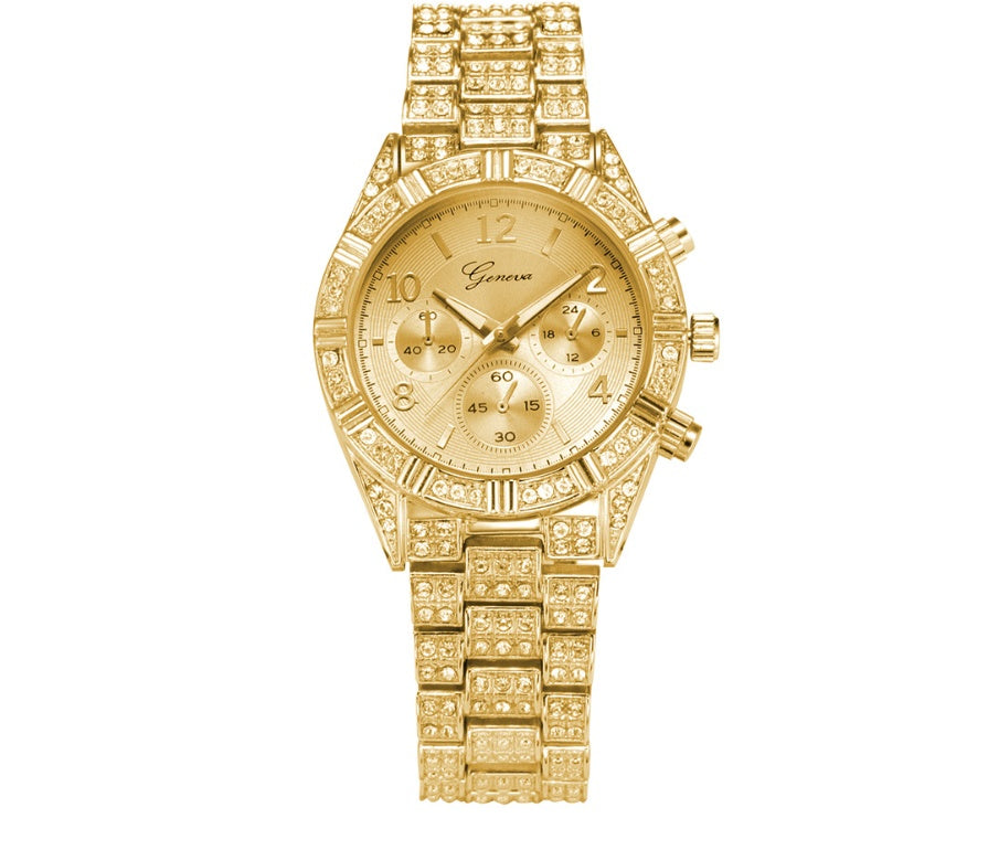 💎 Women’s Crystal Quartz Watch ⏱️