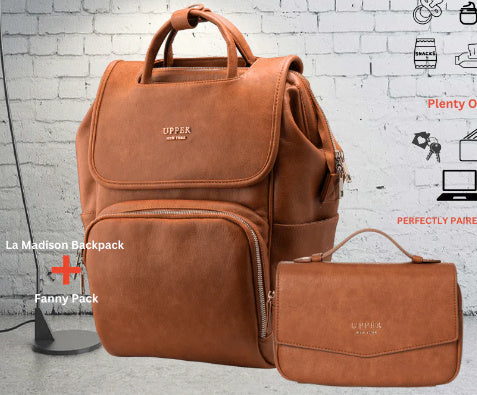 Stylish Women PU Leather Backpack – Square Vertical Design ✅