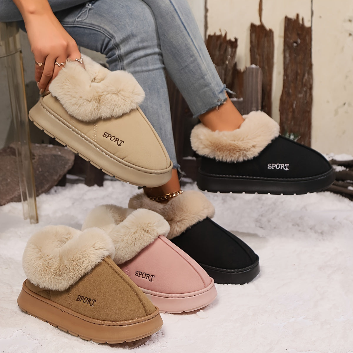 ❄️ Cozy Plush Indoor Winter Slippers ✨