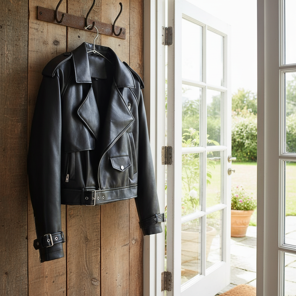 🖤 Street Chic Loose Fit Leather Jacket 🤍