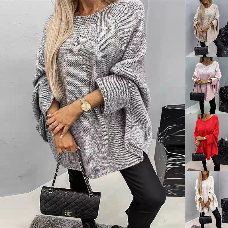 💖🧶 Oversized Batwing Knit Sweater ❄️✨