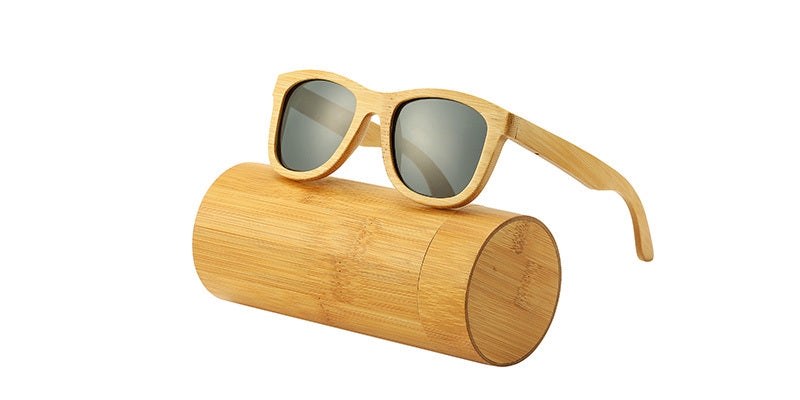 🌿 Bamboo Polarized Sunglasses – Eco Style with UV400 😎