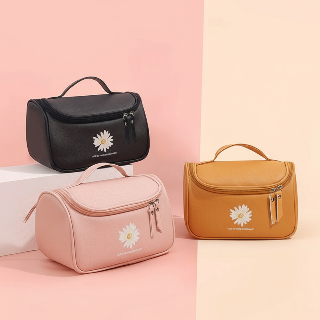 🌸 Blooming Beauty Cosmetic Cube 🖤💖🧡