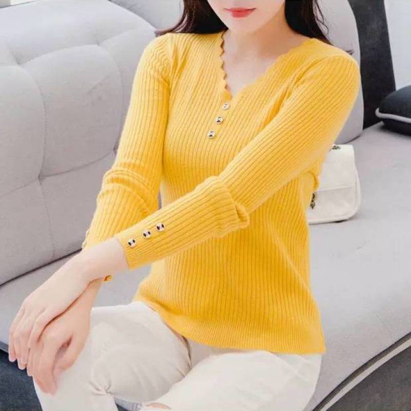Button Front Knit Sweater