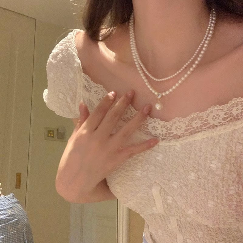 Vintage French-Style Double Strand Necklace