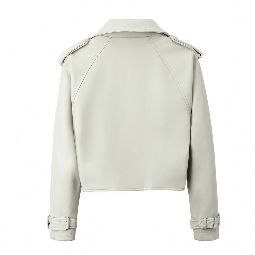 🖤 Street Chic Loose Fit Leather Jacket 🤍