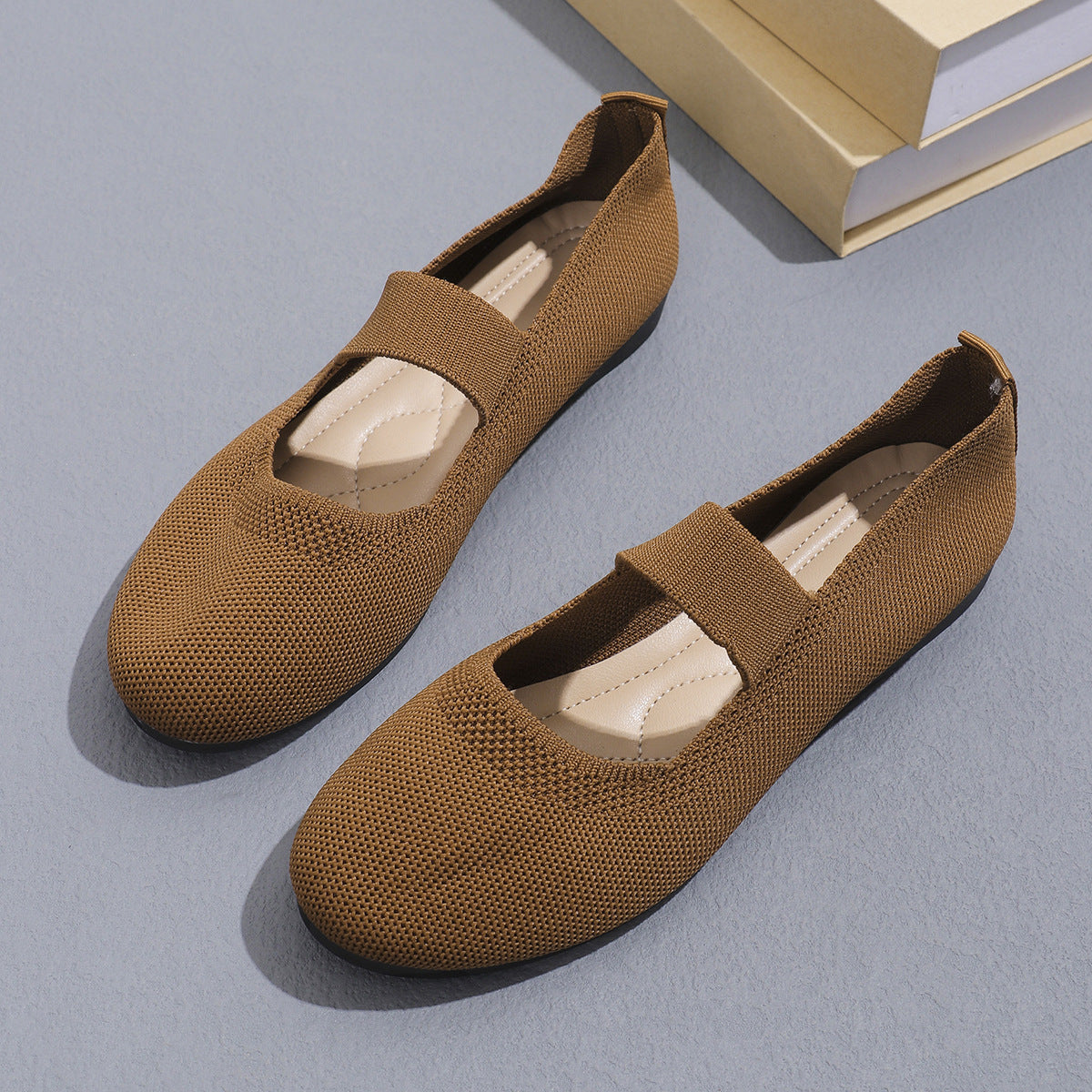 Breathable Plus Size Low-Top Flat Pumps