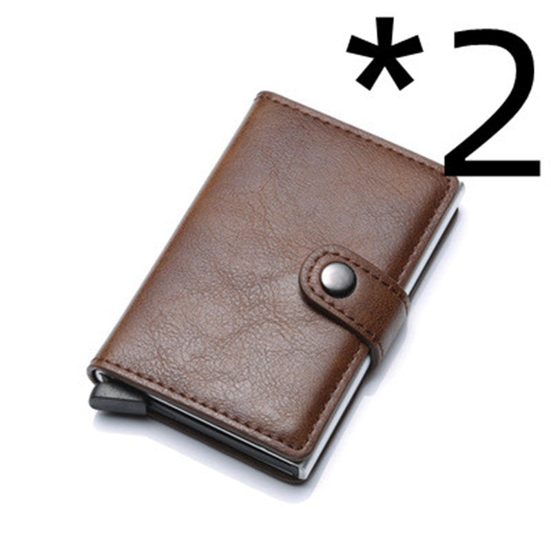 RFID Blocking Slim Card Holder | PU Leather Pop-Up Wallet for   Women