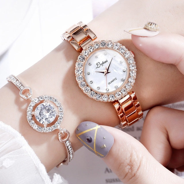 💎✨ Women’s Luxury Bracelet Watch ⌚🌸