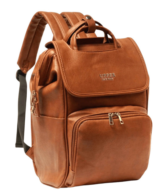 Stylish Women PU Leather Backpack – Square Vertical Design ✅