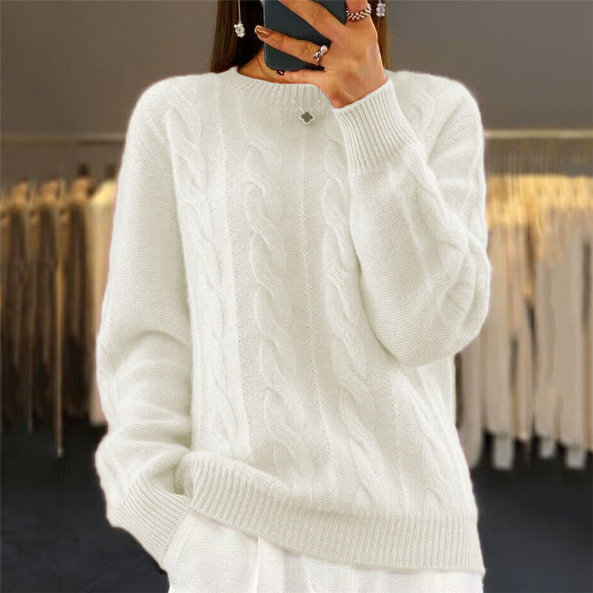 🧶✨ CozyLuxe™ Cable Pullover Top ✨🧶