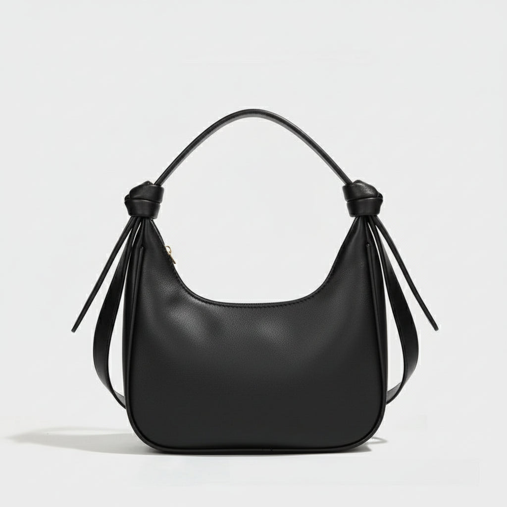 “Minimal Soft Crescent Shoulder Bag