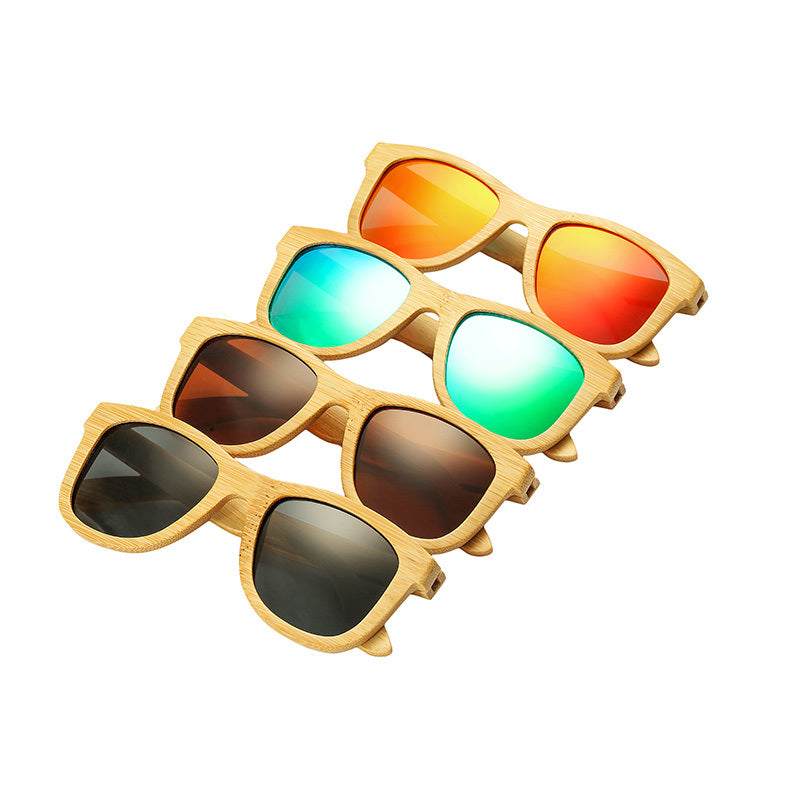 🌿 Bamboo Polarized Sunglasses – Eco Style with UV400 😎