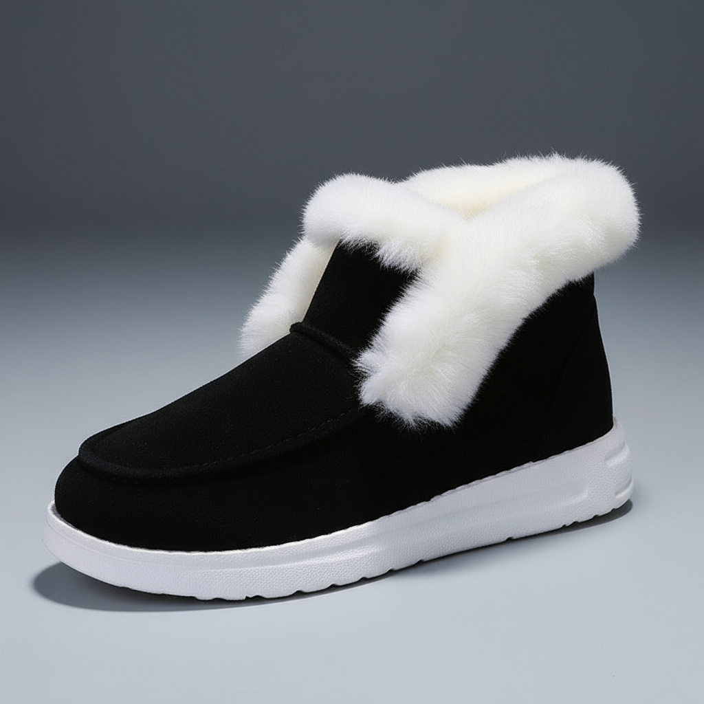 Snow Boots Warm Winter Shoes Plush Fur Ankle Boots Women