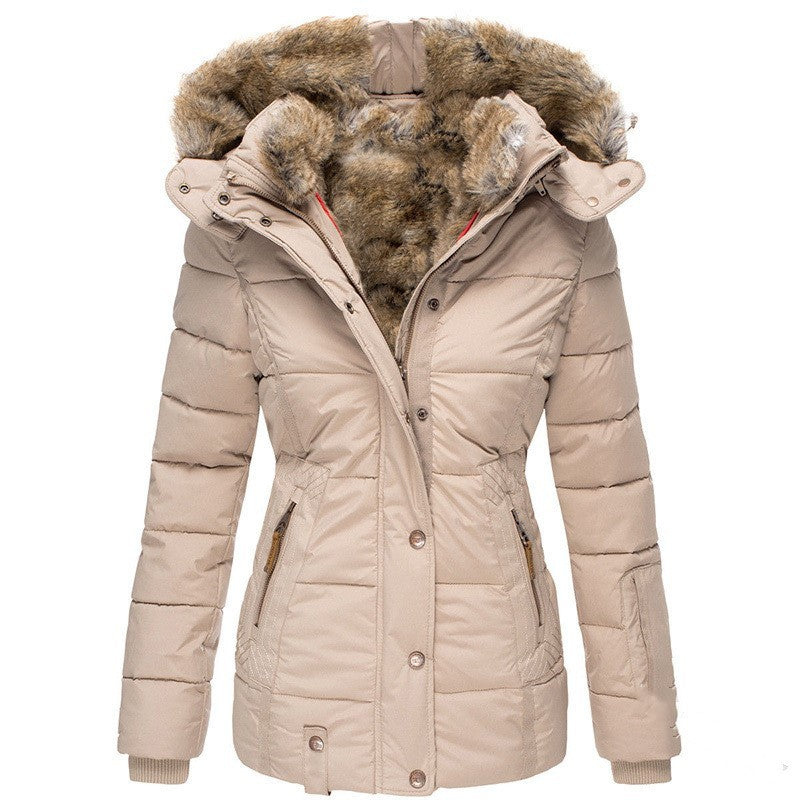❄️👑 ArcticCharm™ Slim-Fit Fur Collar Coat 👑❄️