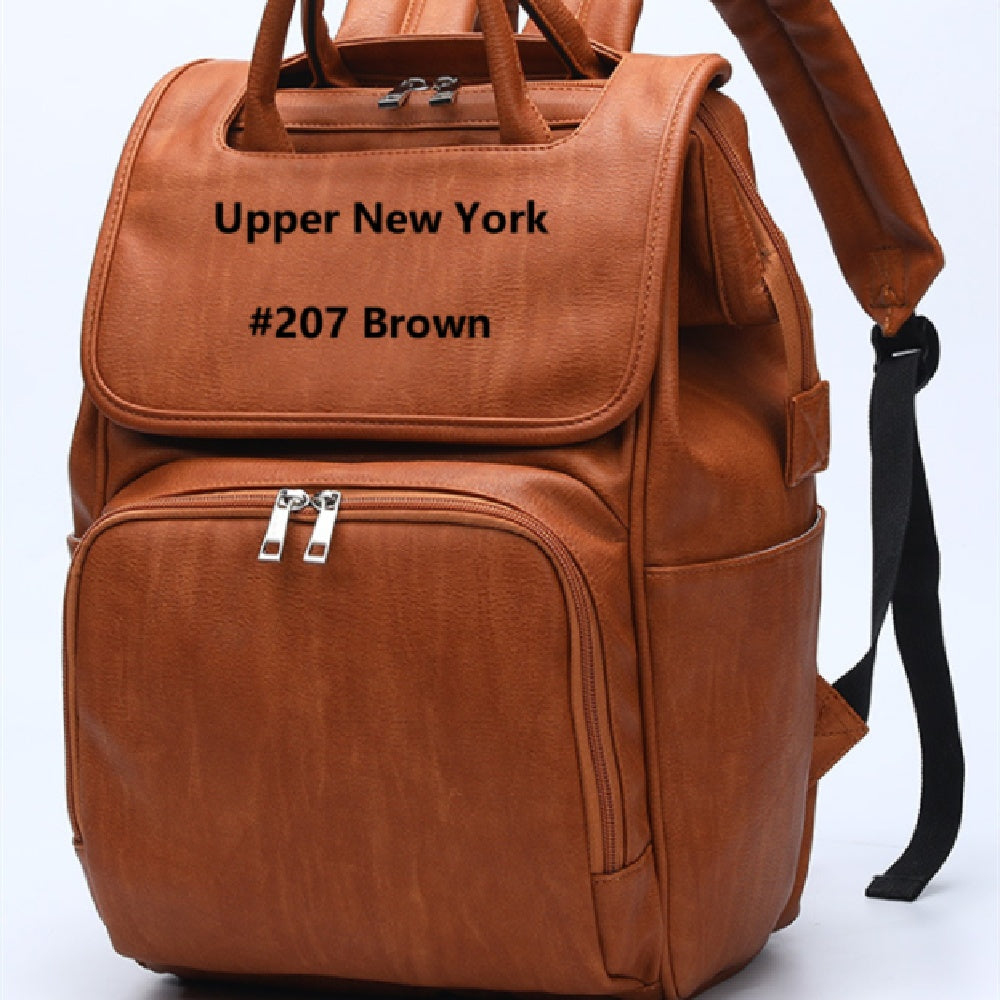 Stylish Women PU Leather Backpack – Square Vertical Design ✅