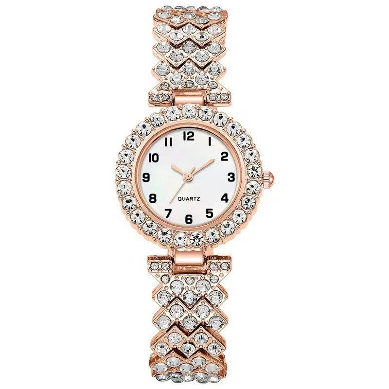 💎⌚ Glamora™ Luxury Watch & Bracelet Set ✨