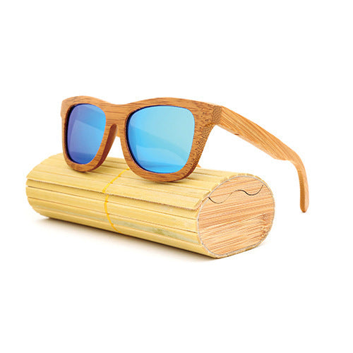 🌿 Bamboo Polarized Sunglasses – Eco Style with UV400 😎