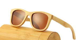 🌿 Bamboo Polarized Sunglasses – Eco Style with UV400 😎