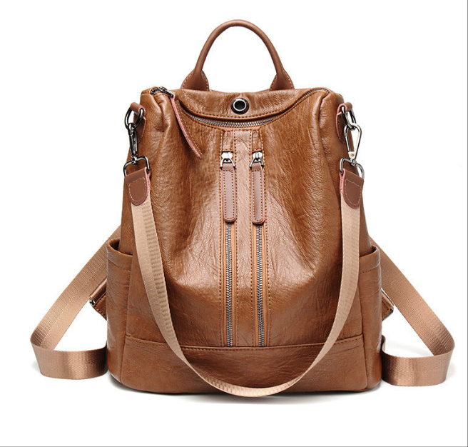 🎒✨ VogueLuxe Urban PU Leather Backpack ✨