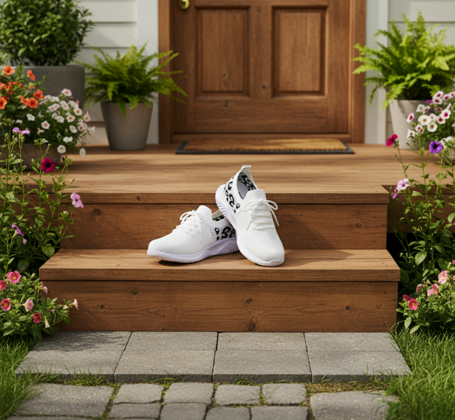 Women Leopard Sneakers Casual Shoes 👟