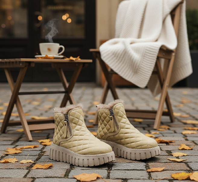 ✨👢 Plaid Platform Snow Boots ❄️🖤