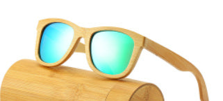 🌿 Bamboo Polarized Sunglasses – Eco Style with UV400 😎
