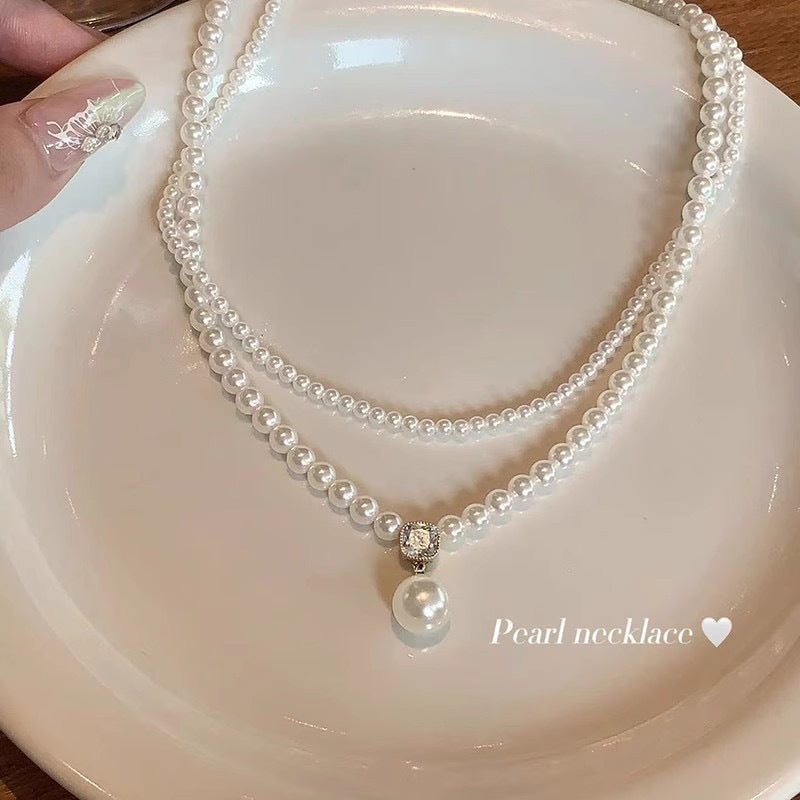 Vintage French-Style Double Strand Necklace