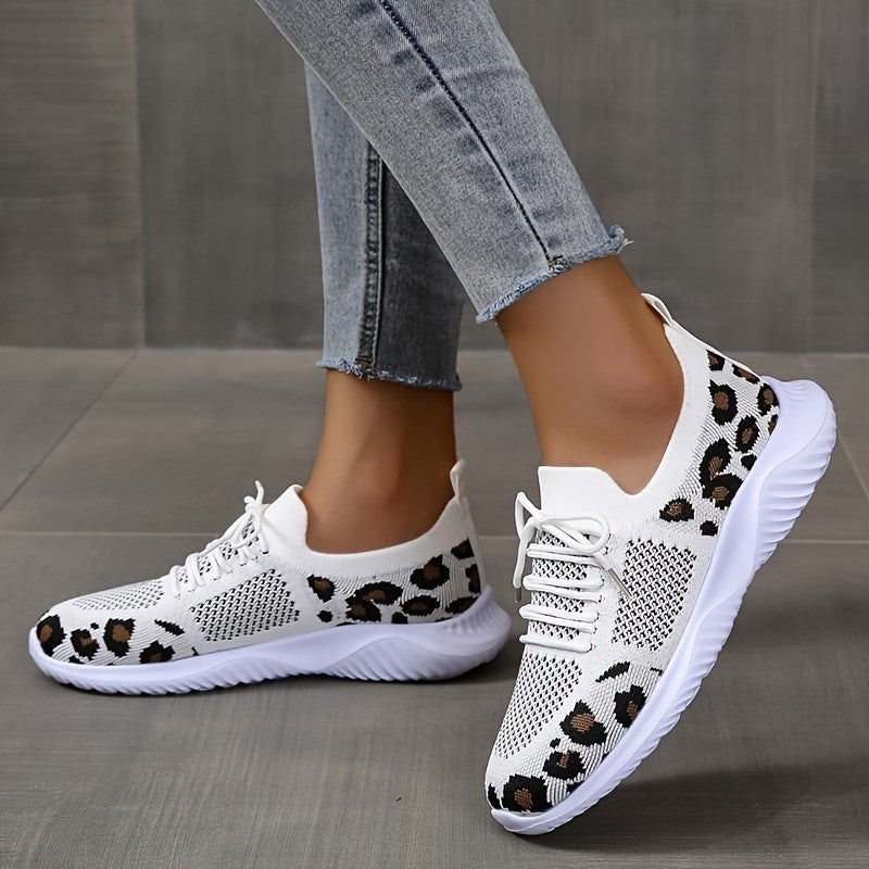 Women Leopard Sneakers Casual Shoes 👟